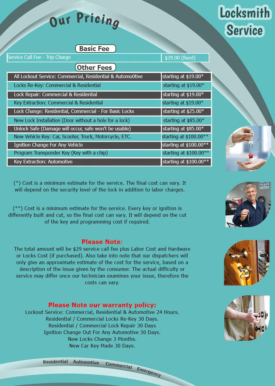 Father Son Locksmith Shop Brea, CA 714-475-0275